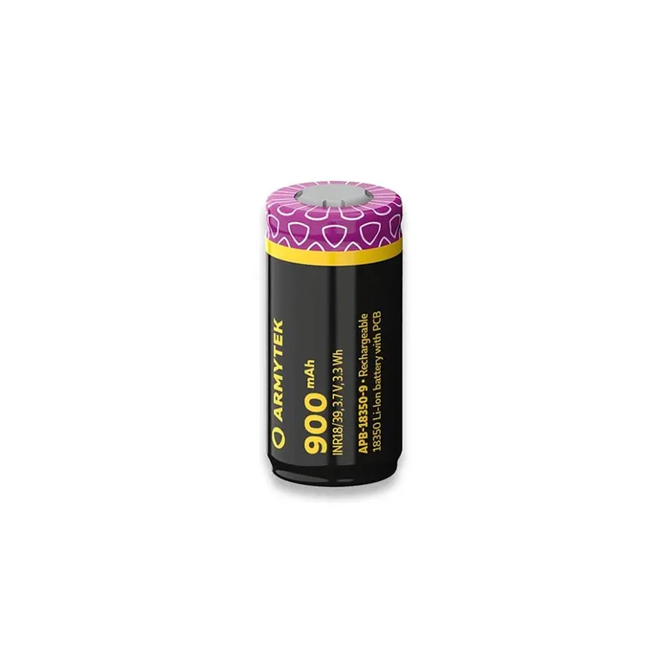 Акумулятор літієвий 18350 Li-Ion Armytek (900mAh)