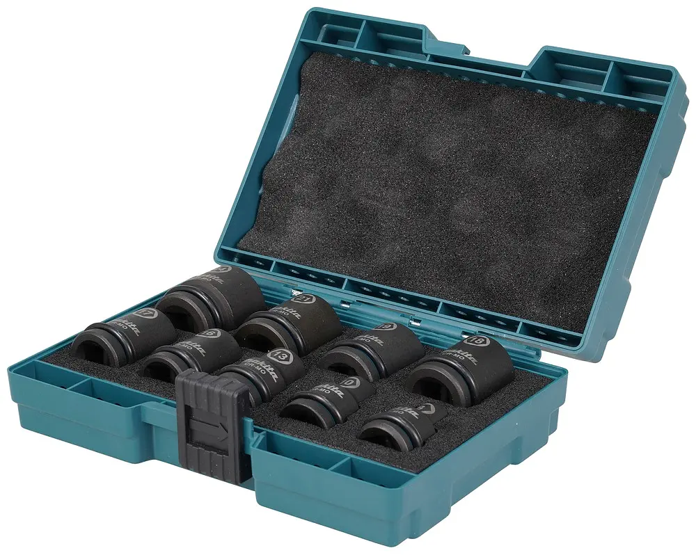 Набір головок ударних 1/2" 8-24 мм (9 шт) Makita Impact Black E-16564 - фото 2
