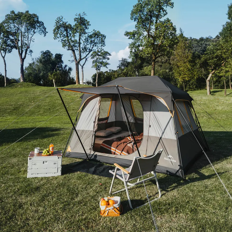 Намет чотиримісний для кемпінгу Naturehike Cape Series 5.2 (CNK2450WS037) сіро-коричневий - фото 2