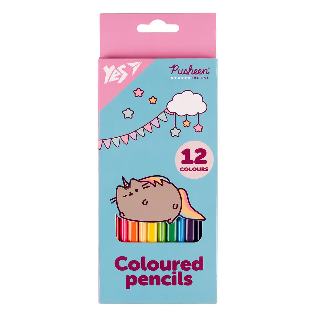 Олівці кольорові, 12 кольорів Pusheen 290721 Yes