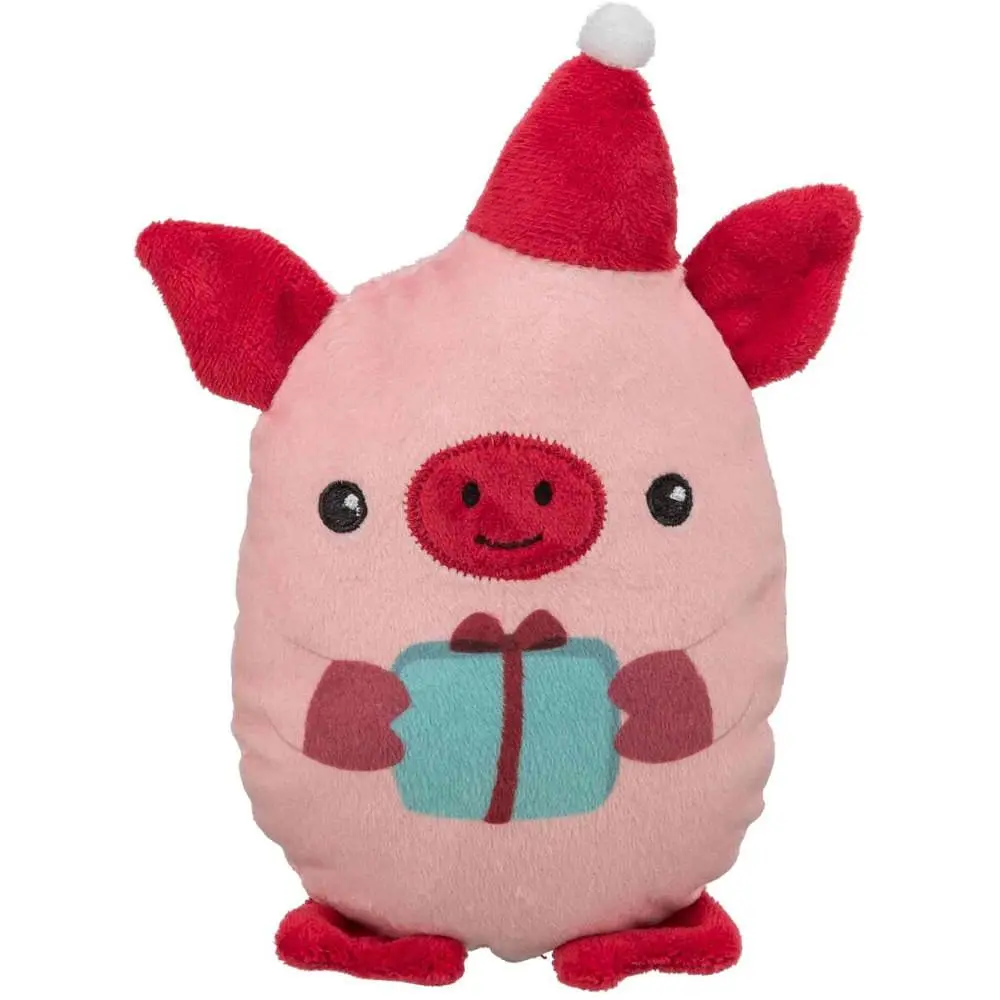 Игрушка для собак Trixie Рождественская свинка плюш 19 см - фото 6