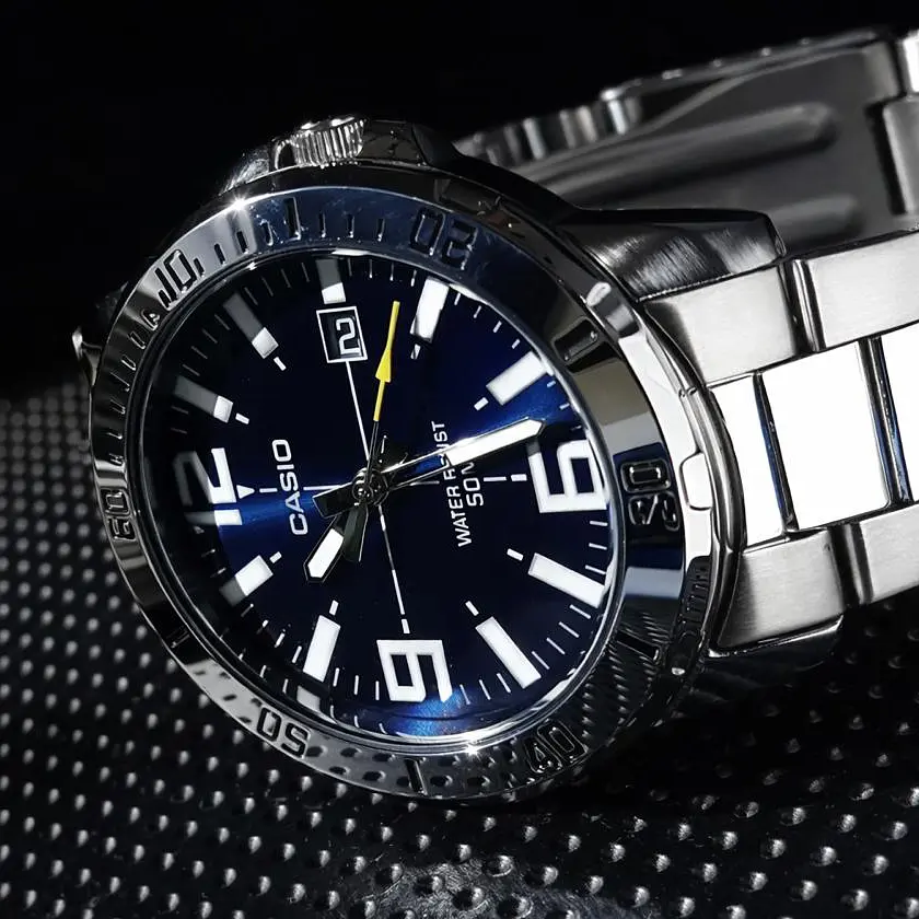 Чоловічий годинник Casio MTP-VD01D-2B Сріблястий ( AT1141-0118 ) - фото 4