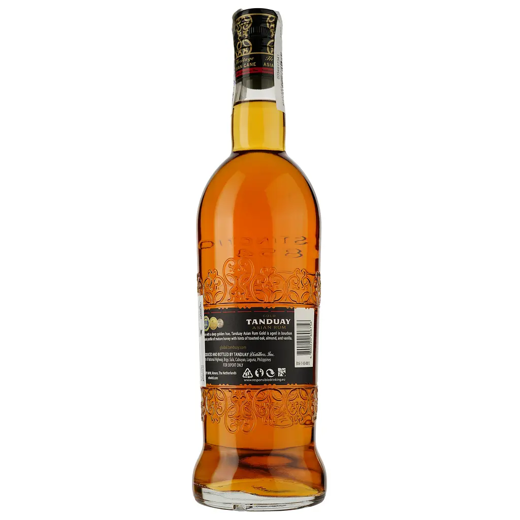 Ром Tanduay Asian Rum Gold 40% 0.7 л в тубусі - фото 3