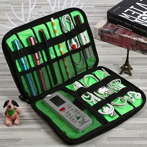 Органайзер дорожный для зарядок проводов и кабелей 3DTOYSLAMP 22.7х18х3.7 см hoz0009634 - фото 2