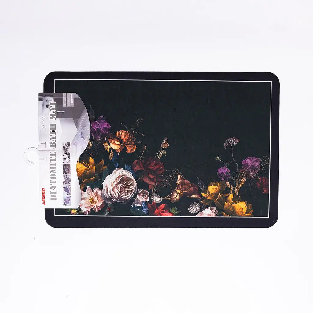 Килимок із 3D-принтом Flora 58×38 см діатомітовий Yiwu HP-42-103 - фото 4