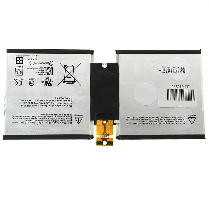 Акумулятор для ноутбука Microsoft G3HTA007H (Surface Laptop 3) 3.78V 7270 mAh 27.5Wh Black - фото 3
