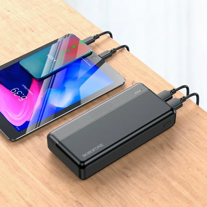 Внешний аккумулятор Borofone BJ24A 20000mAh 2USB и Type-C черный - фото 4