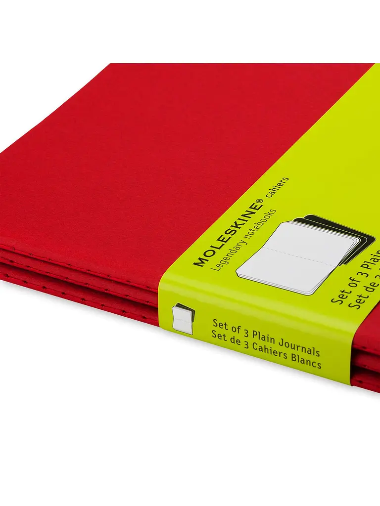 Записник Moleskine Cahier середній, Нелінований Бордо (CH118) - фото 2