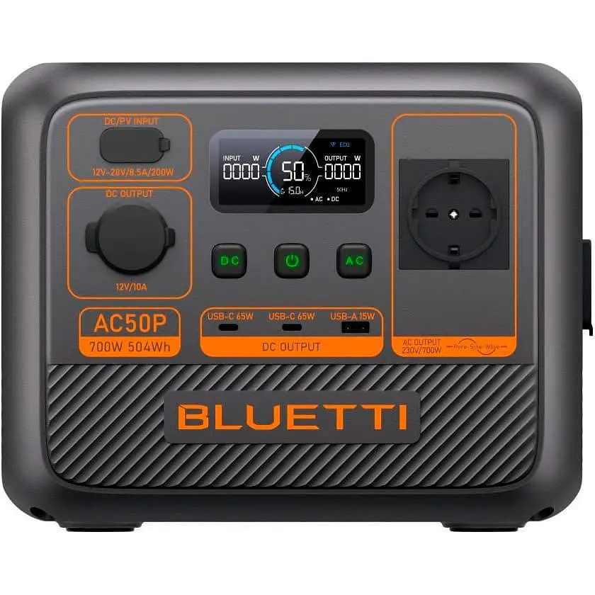 Зарядна станція BLUETTI 700W AC50P / 700 Вт / 504 Вт/ч / LiFePO4 (AC50P) UA - фото 2