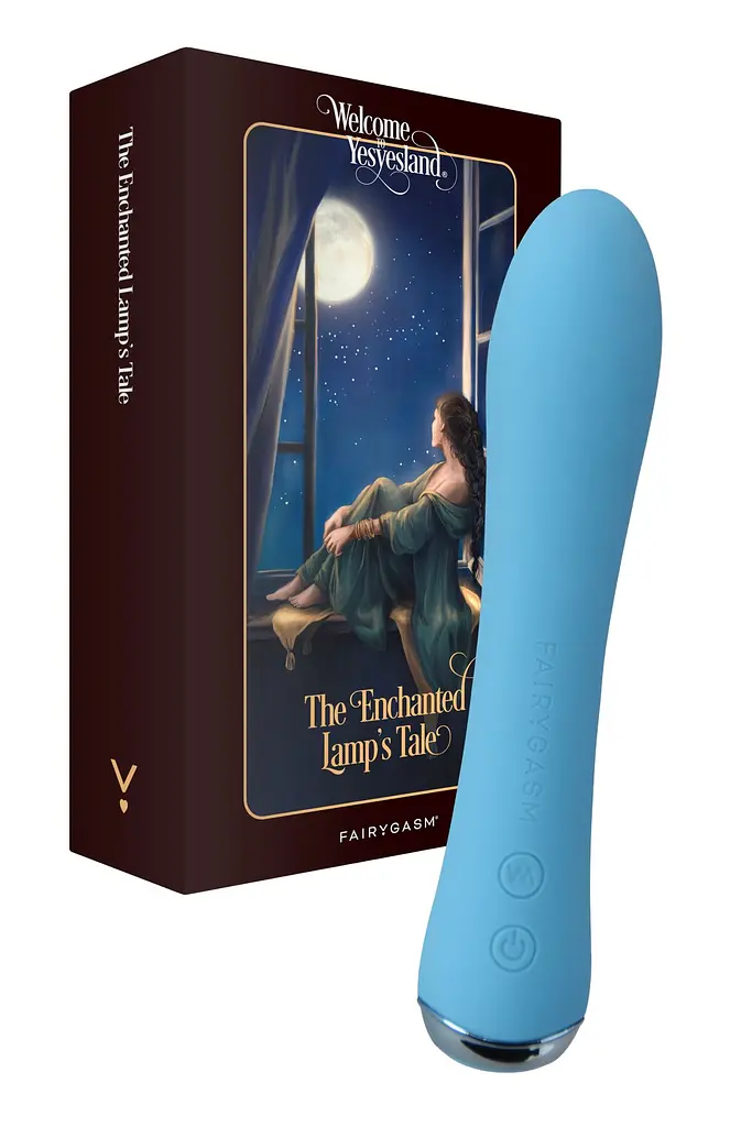 Вібратор з підігрівом FairyGasm WowGenie, блакитний