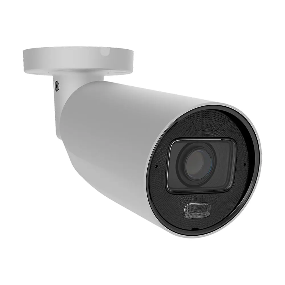 IP-відеокамера 5Mp Ajax BulletCam HLVF (5 Mp) White f=2.8-12mm, ІЧ+LED-підсвічування, з мікрофоном (26-00703)