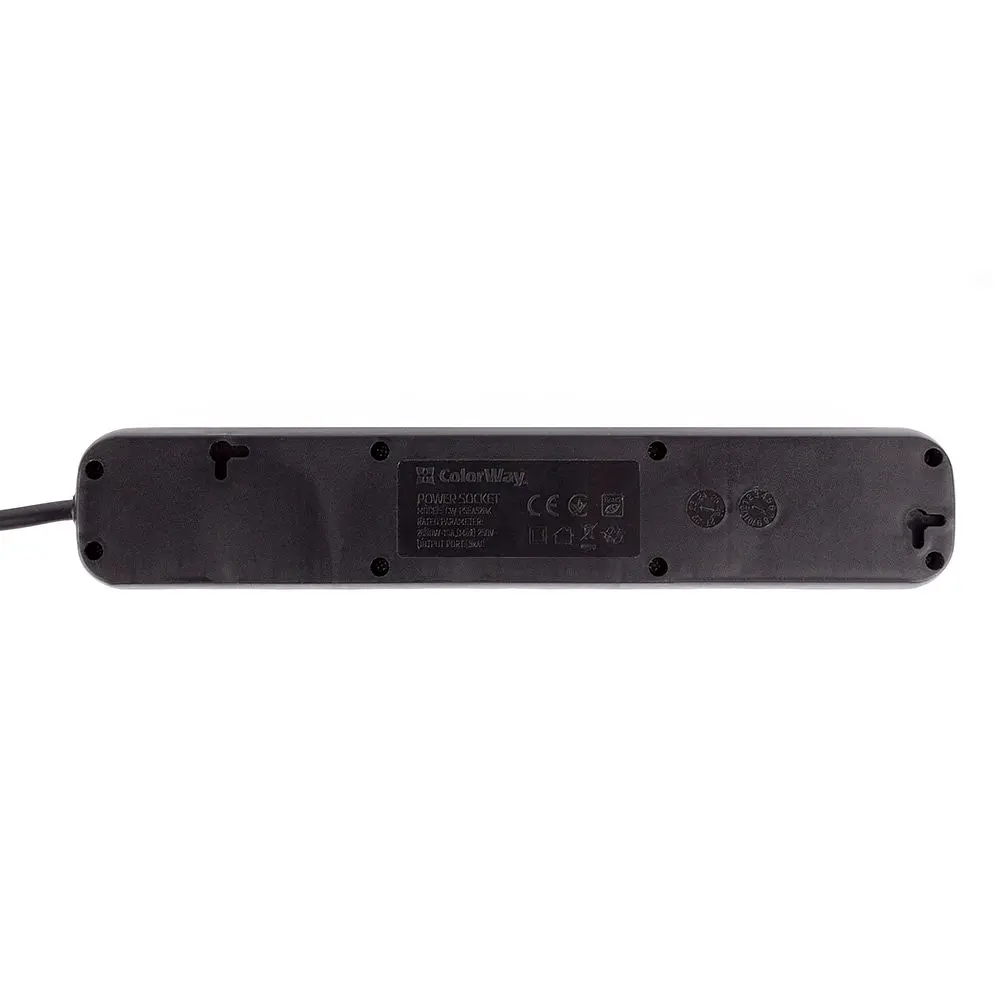 Мережевий фільтр ColorWay 5 розеток 5 м Black (CW-PSEA55BK) - фото 6