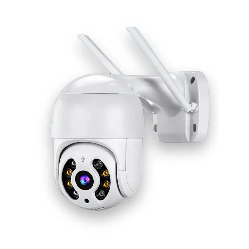 Вулична поворотна 4MP Wi-Fi IP-камера, водонепроникна з нічним баченням + ICSee, Біла (3058609996)