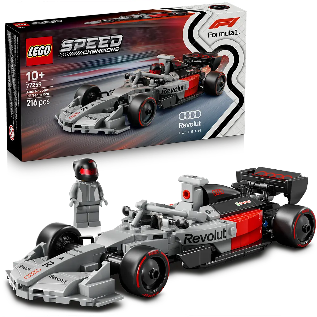 Конструктор LEGO Speed ​​Champions Гоночный болид Audi Revolut F1 Team R26 216 деталей ( 77259) - фото 2