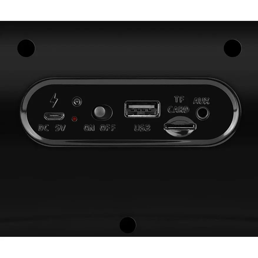 Портативная Bluetooth колонка бумбокс REAL-EL X713 Black - фото 8