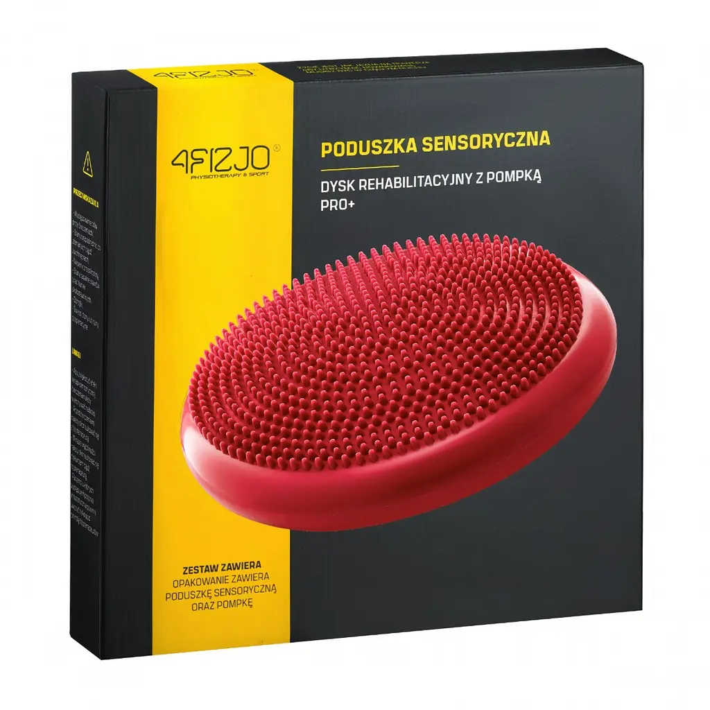Балансувальна подушка-диск 4FIZJO PRO+ 33 см (сенсомоторна) масажна Red 4FJ0312 (P-5907739314451) - фото 7