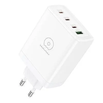 Зарядний пристрій адаптер блочок WUW-C158 1 USB 3 Type-C PD 100W для зарядки чотирьох пристроїв одночасно