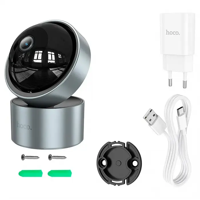 Камера відеоспостереження HOCO D5 Indoor PTZ 3MP, Wi-Fi, FHD, IP54, Мікрофон - фото 5