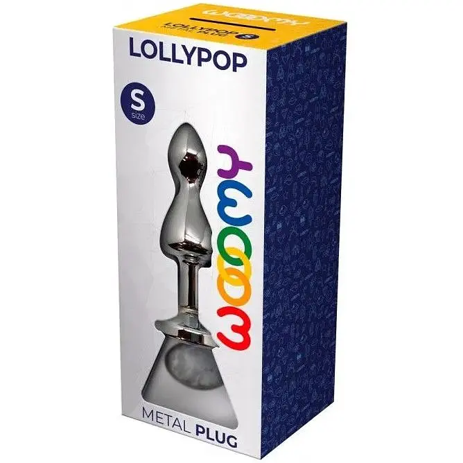 Металева анальна пробка Wooomy Lollypop Double Ball Metal Plug S - фото 3