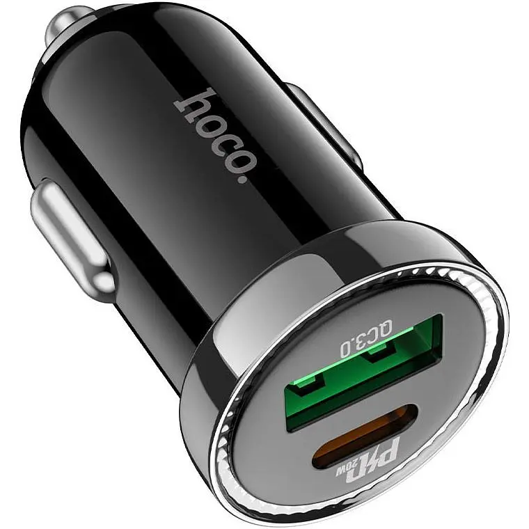 Автомобільний зарядний пристрій Hoco Z44 Leading PD20W + QC3.0 [110009] - фото 4