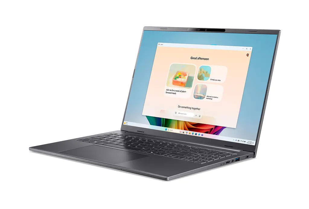 Ноутбук Acer Aspire 16 A16-11M 16" WUXGA IPS Quallcomm X X1-26-100 32GB F1TB UMA Win11 сірий - фото 2