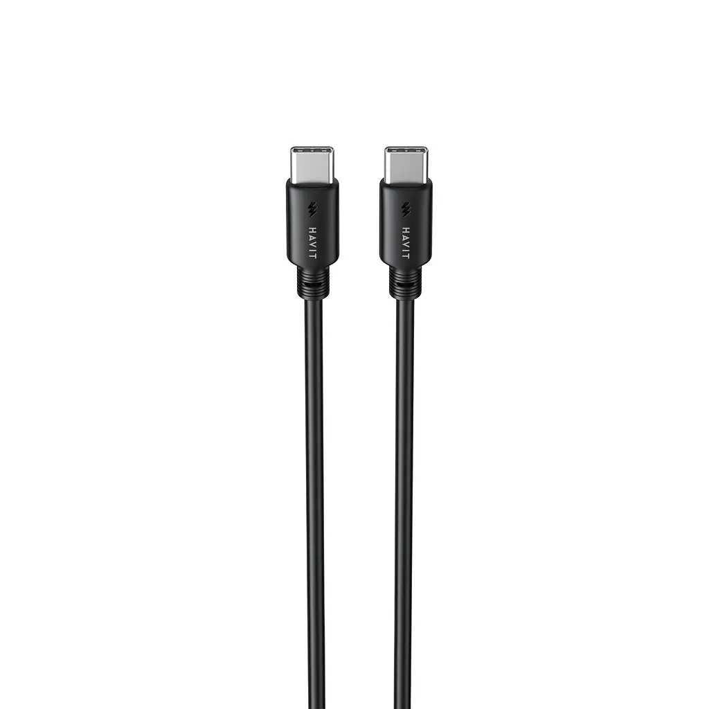 Кабель USB-C - USB-C HAVIT CB303C PD60W 3A 1м Black HAVIT (28575-000) - фото 2