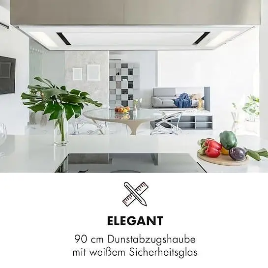 Витяжка Klarstein Remy 90 см 619 м³/год стельова (10032864) - фото 7
