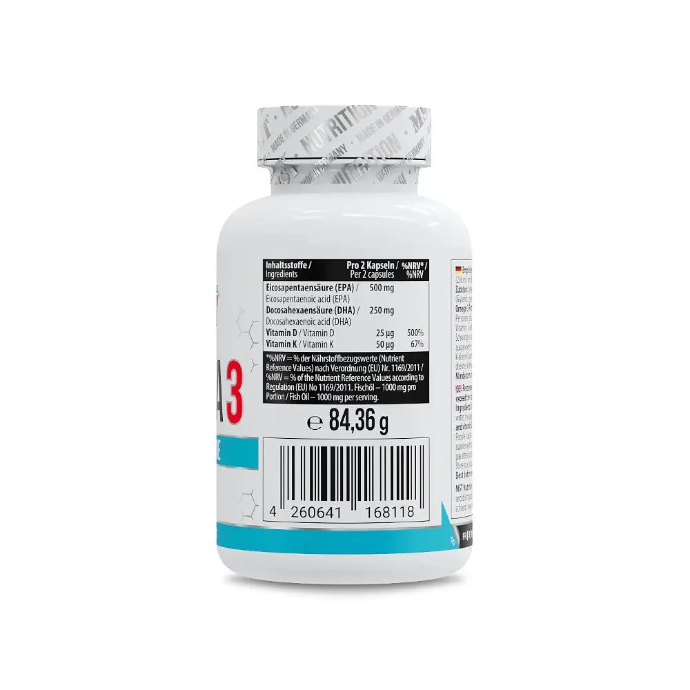 Жирні кислоти MST Nutrition Omega 3 Triglyceride D3 + K2, 120 капсул - фото 2