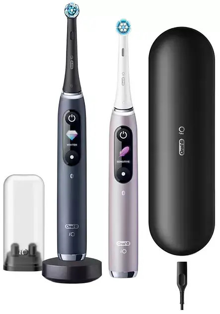 Зубні щітки BRAUN Oral-B iO Series 9 DUO iOM9d.2J2.2AD Рожева+Чорна (2)