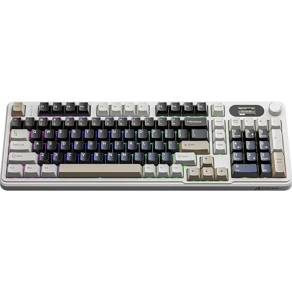Клавіатура Attack Shark X98 Pro RGB Linear Blueberry Switch Cheese White (AS-6972792470559-CW-UA) [166778] - фото 2