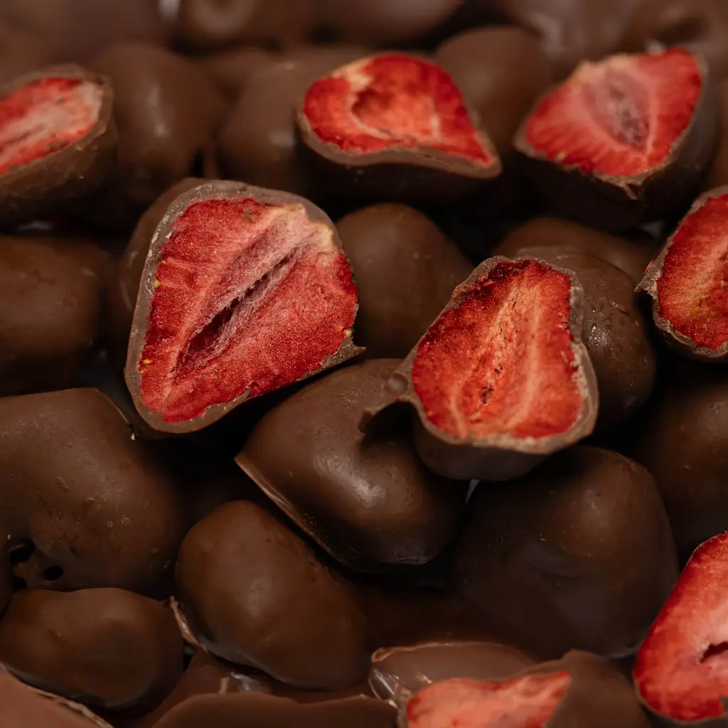 Сублимированная клубника в молочном шоколаде БЕЗ САХАРА, 50г - фото 2