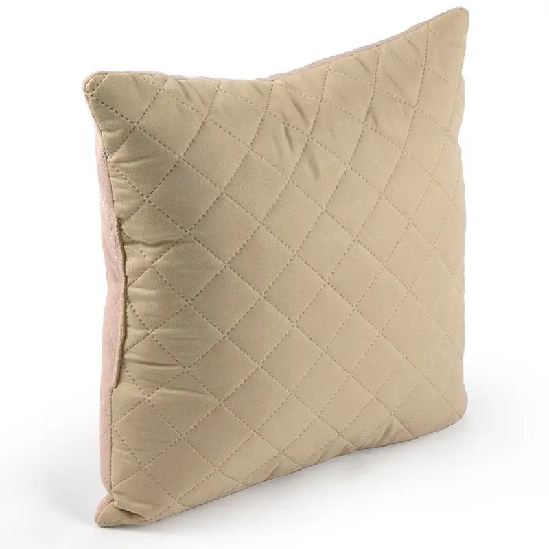Двостороння декоративна подушка Руно Velour Apricot ромб 40х40 см - фото 2
