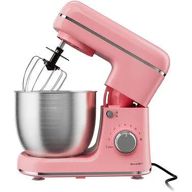 Міксер планетарний - тістоміс Silver Crest SKM 600 B2 pink 5 л