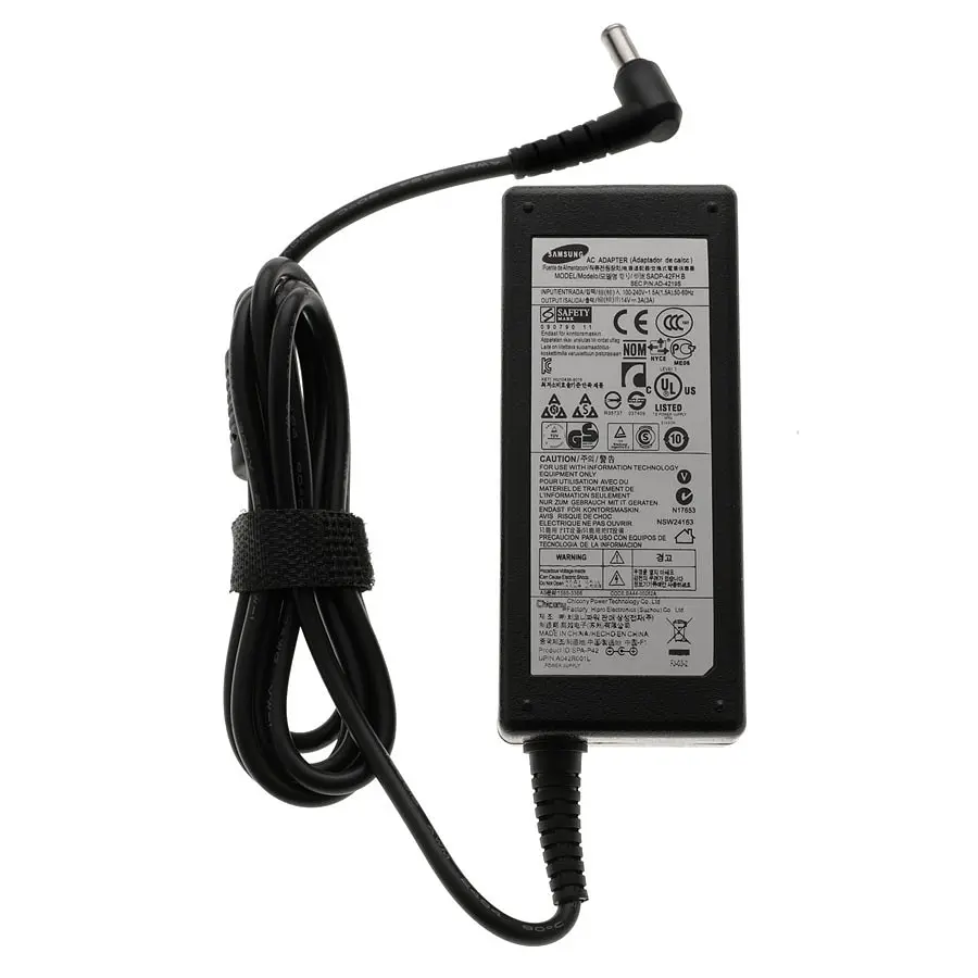 Блок живлення для монітора Samsung 14V 3A 42W 6.5 x 4.4мм+PIN чорний (без кабеля!)(AP04214-UV) - фото 2