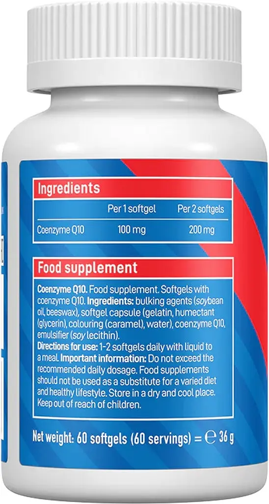 Коензим VPLab CoQ 10 100 mg, 60 капсул для підтримки серцево-судинної системи - фото 2