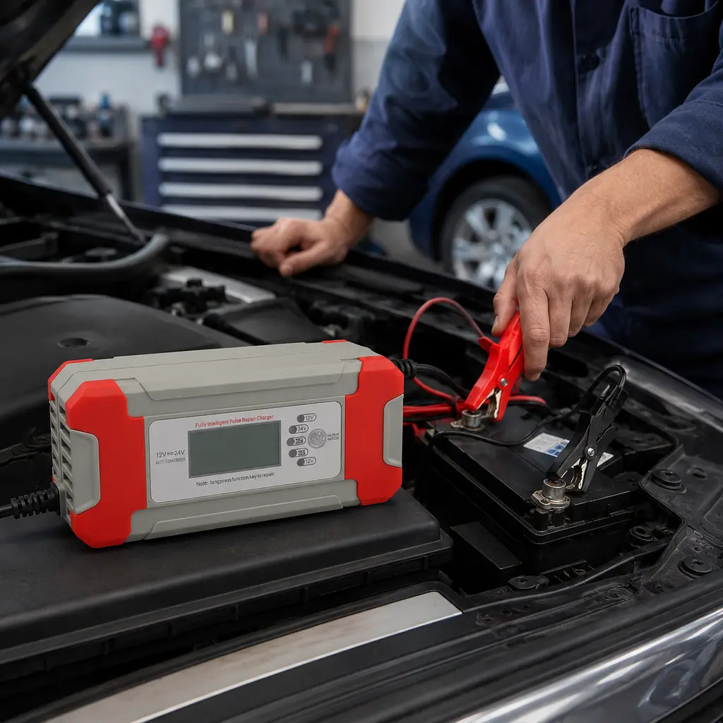 Зарядний пристрій для акумуляторів 8A 12V/24v / Автомобільна зарядка / Зарядка для акумулятора автоЗарядний пристрій для акумуляторів 8A 12V/24v / Автомобільна зарядка / Зарядка для акумулятора авто - фото 4