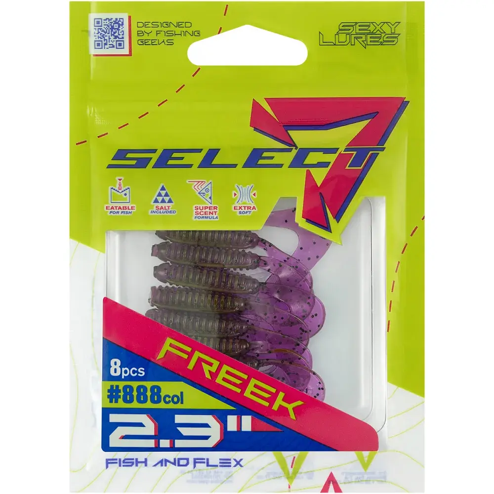 Силікон Select Freek 2.3" 888 FE (8 шт/уп) - фото 2