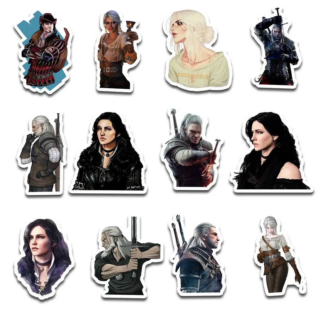 Стикерпак GeekLand The Witcher 45 штук (SP TW 01) - фото 2