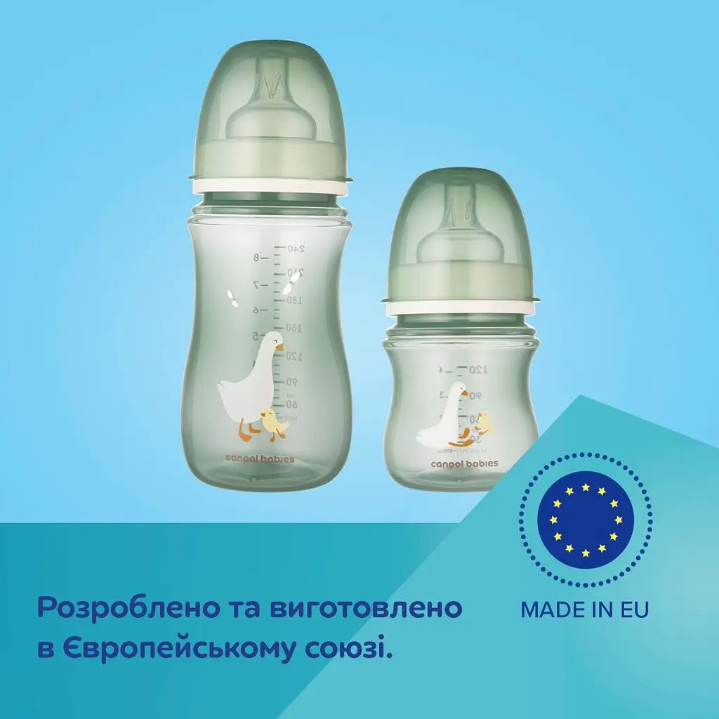 Бутылка Canpol babies Easystart Гуси антиколиковая с широким отверстием 300 мл серая (35/246) - фото 10