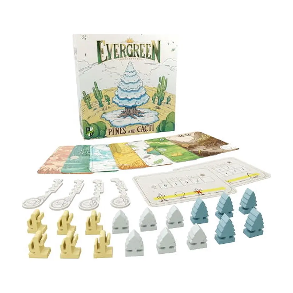 Настільна гра Games 7 Days Evergreen: сосни та кактуси (Evergreen: Pines and Cacti) (англ.) + QR-код на укр. правила (HG171) - фото 3