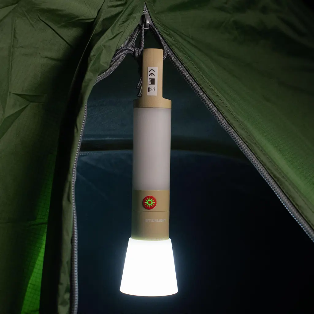 Кемпінговий ліхтар Falcon Eye Sticklight 1000 Lm, USB-C, бежевий, водонепроникний, 9 режимів - фото 7