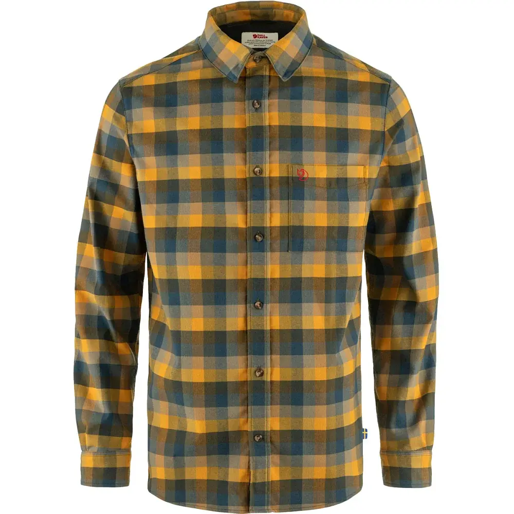 Сорочка Fjallraven Lappland Stretch Flannel Shirt M laurel green/mountain blu