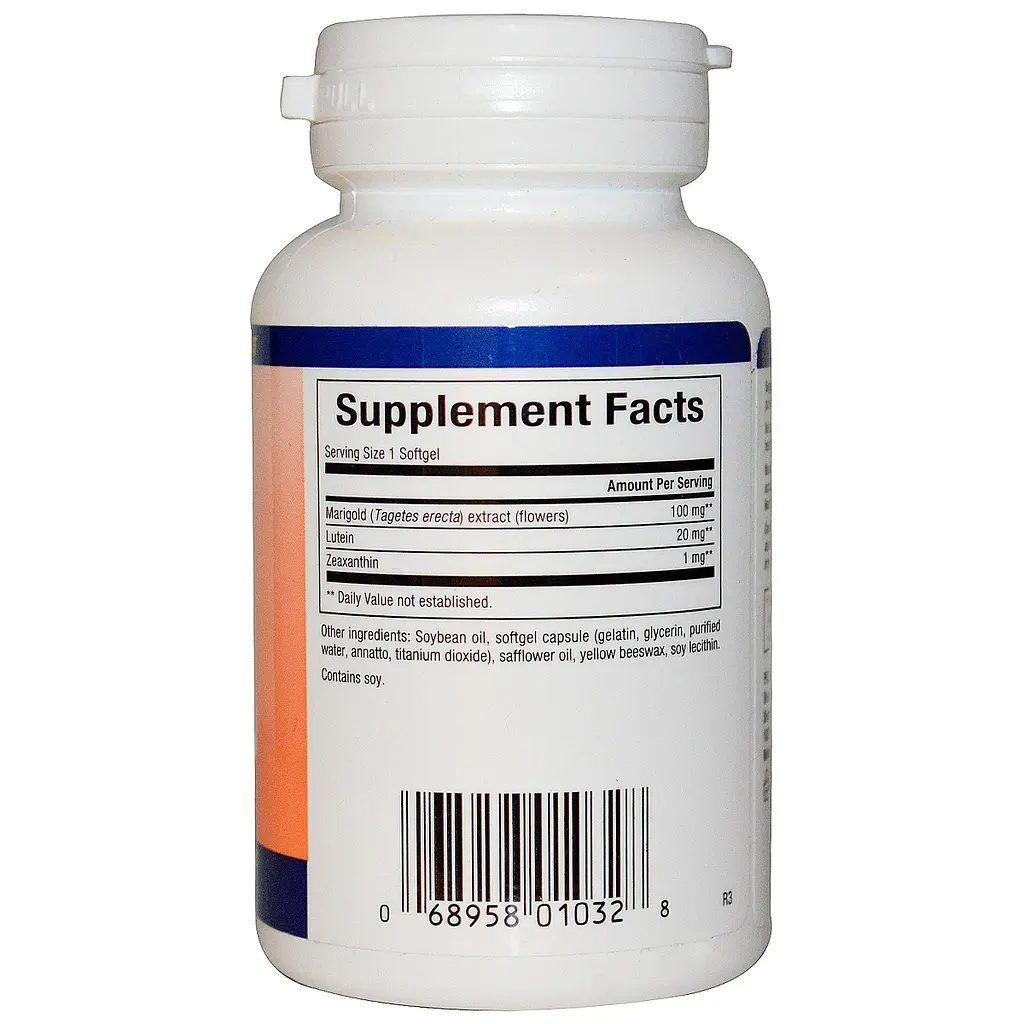 Лютеїн Natural Factors Lutein 20 мг 60 желатинових капсул - фото 2