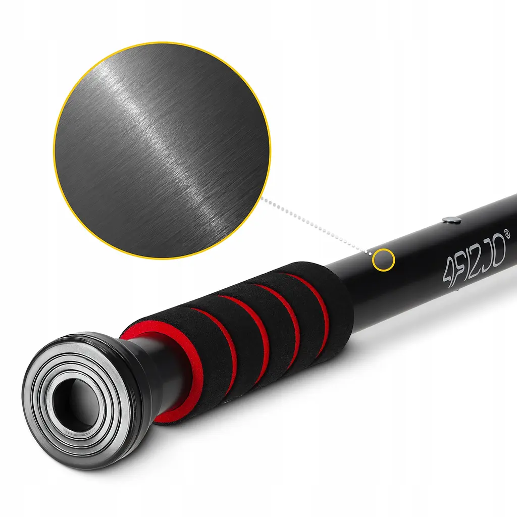 Турнік розсувний 4FIZJO Basic 61.5-100 см Black/Red (P-5905973402712) - фото 3