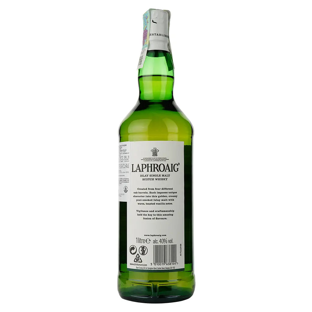 Виски Laphroaig Four Oak Single Malt Scotch Whisky, 40%, 1 л - фото 3