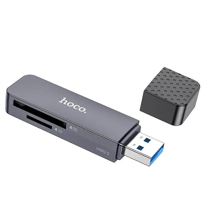 Перехідник HOCO Spirit 2-in-1 USB 2.0 Card reader HB45 480Mbps, 2TB Max