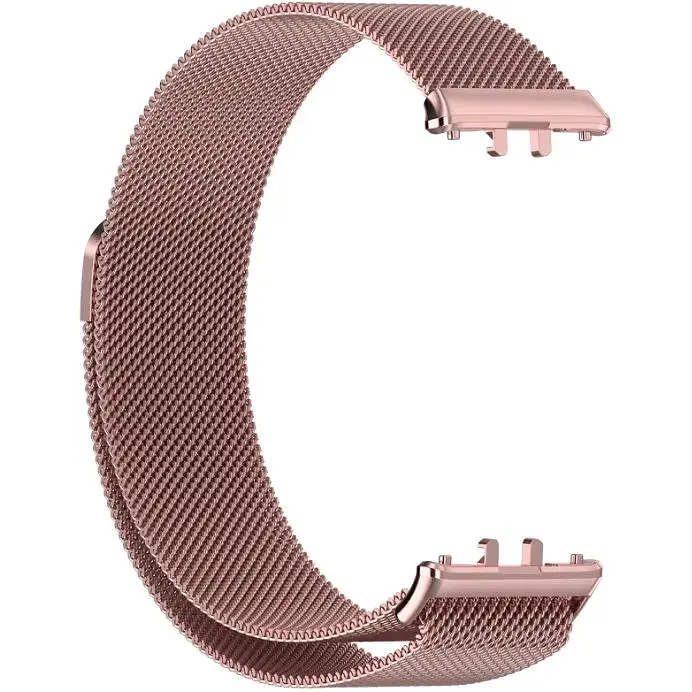 Ремінець DK для Samsung Galaxy Fit3 (R390) Metal Milanese Loop Magnetic (pink rose) - фото 2