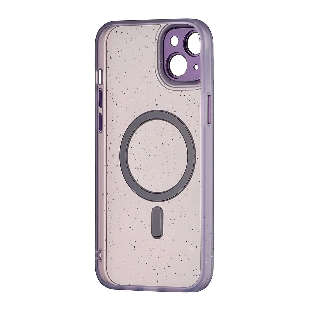 Чохол Splatter with MagSafe Protected Camera iPhone 15 Plus Purple - фото 3