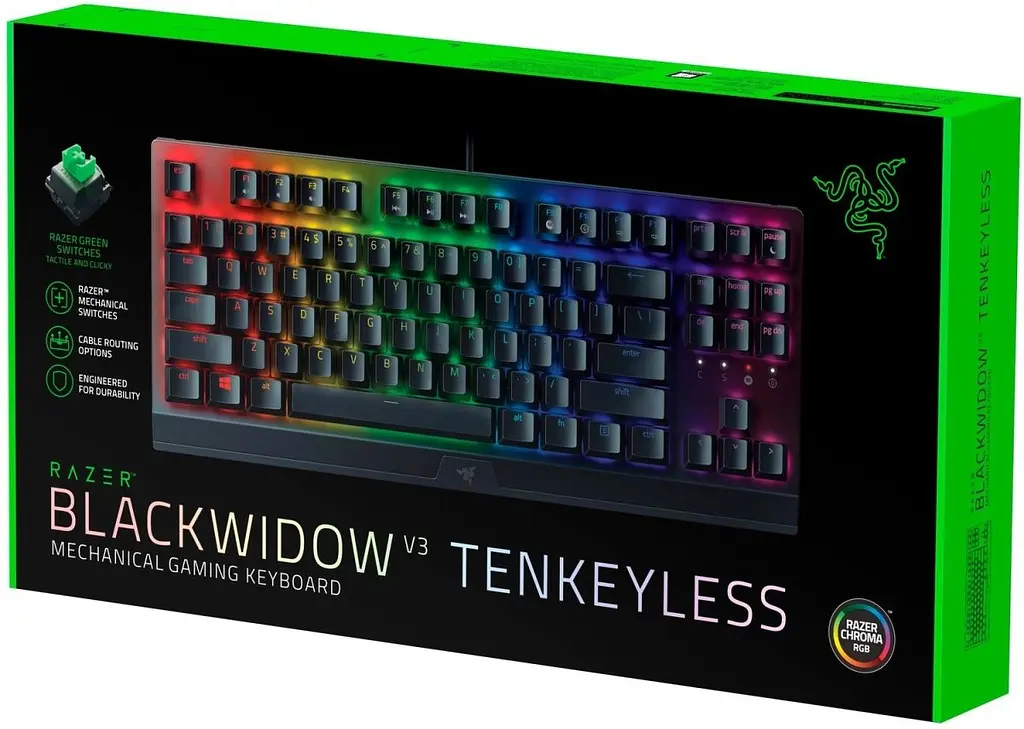 Клавіатура Razer BlackWidow V3 TKL Green (RZ03-03490700-R3R1) [68036] - фото 6