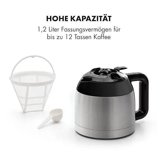 Кофеварка Klarstein Arabica EasyTouch Control (10032772) - фото 6